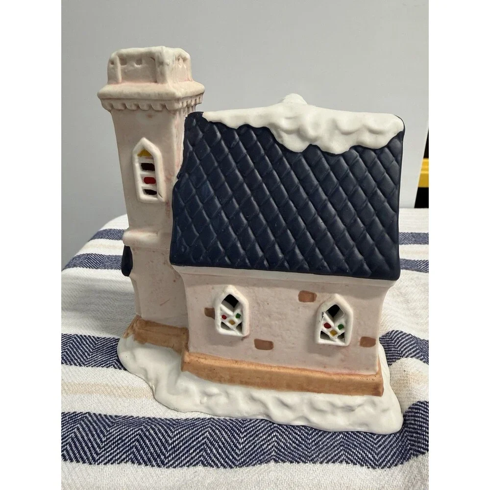 1992 Christmas Valley Mainstreet Village Church Ceramic Vintage Christmas Decor